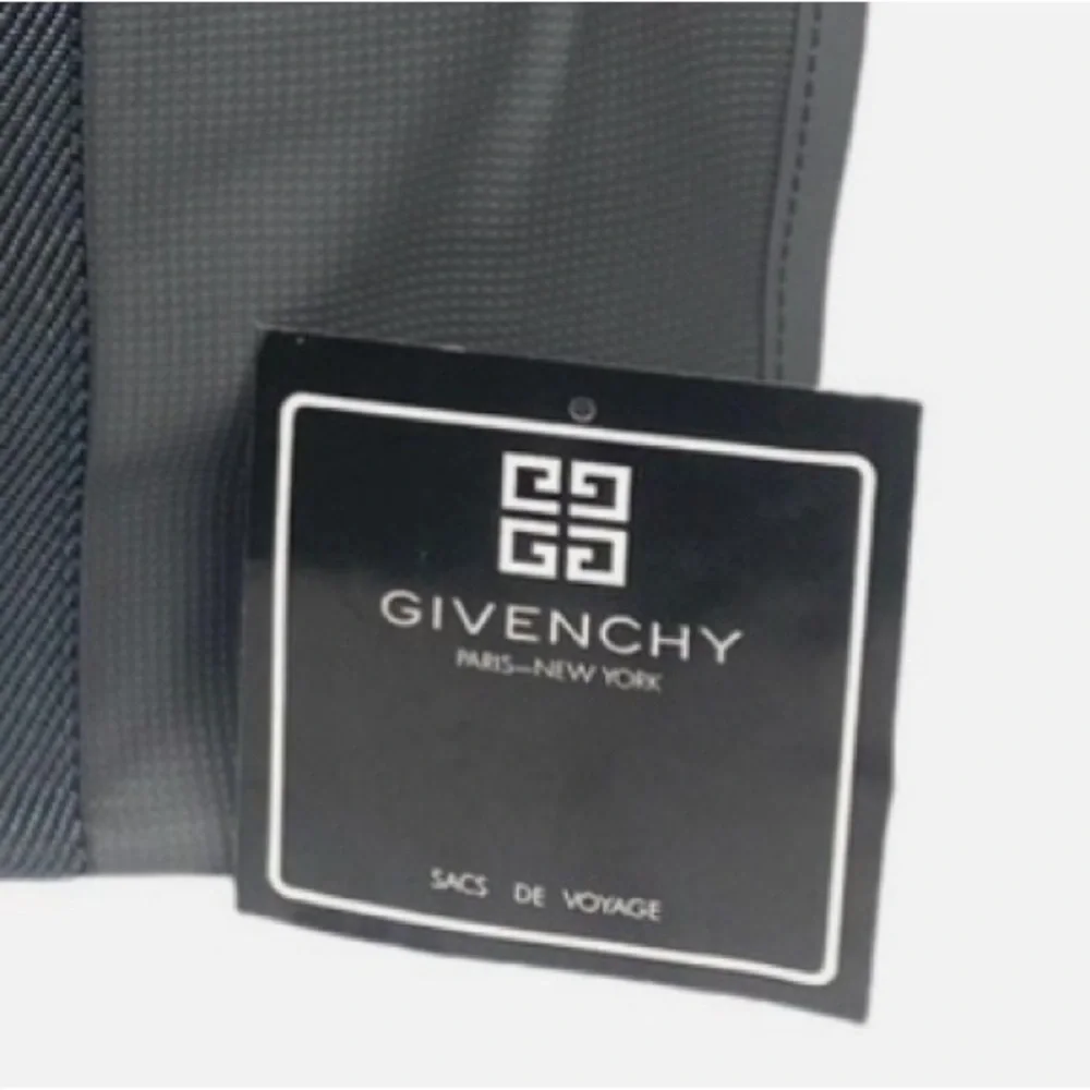 Givenchy Paris - New York Gray & Red Weekender Travel Handbag EUC